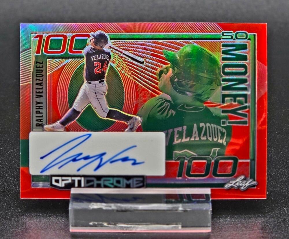 Ralphy Velazquez 8/9 Auto 2023 So Money RC Cleveland Guardians Top Prospect